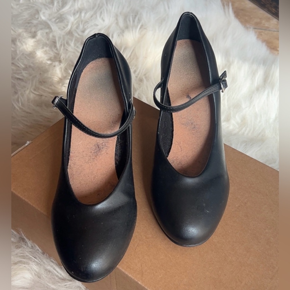 Women’s Mary Jane Dress Heels Shoes Black Size 7 1/2 - Picture 3 of 7